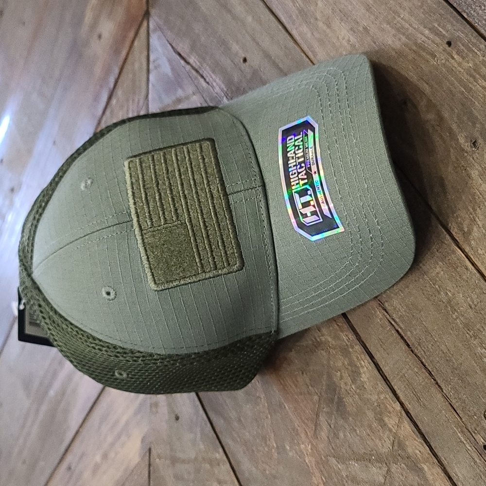 Highland Tactical American flag mesh cap.